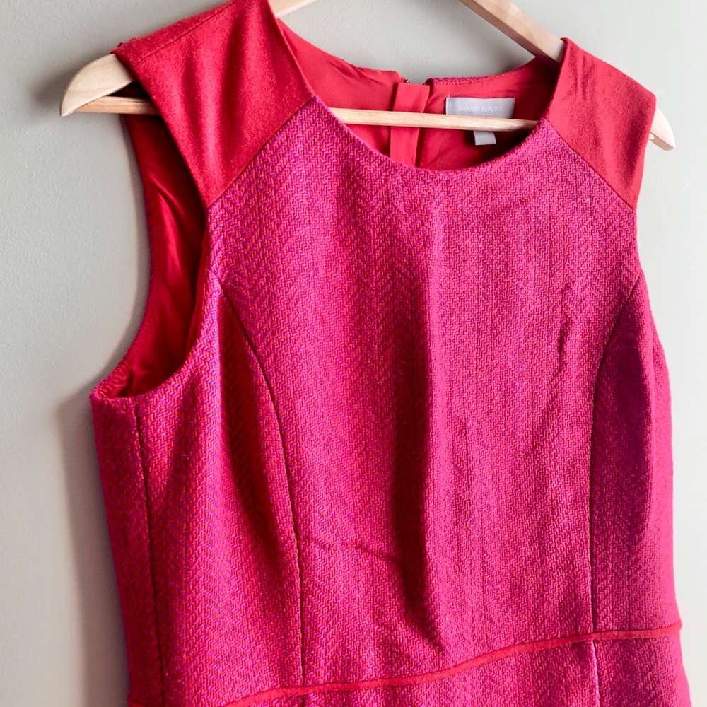 NWT Banana Republic Wool Chevron Dress